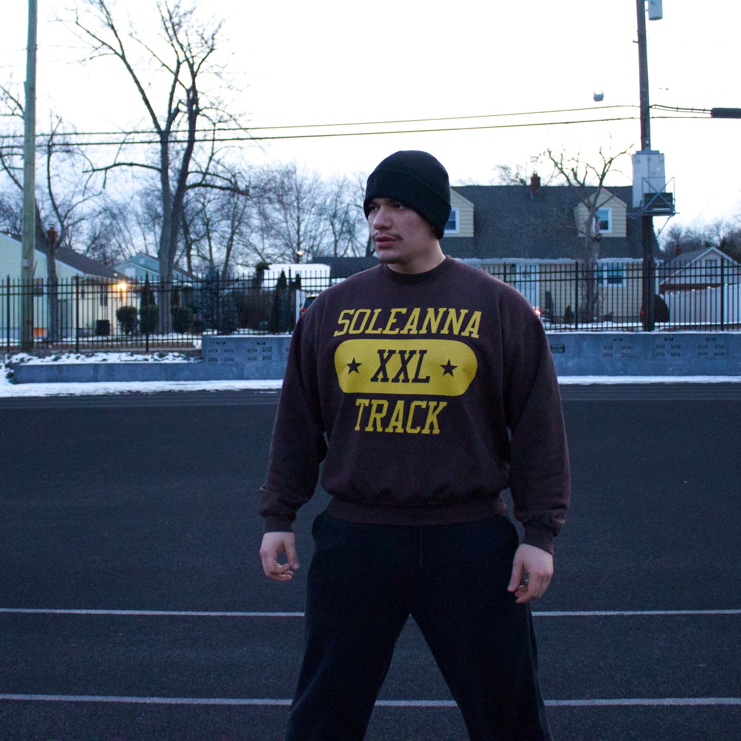 TRACK STAR CREWNECK SWEATSHIRT